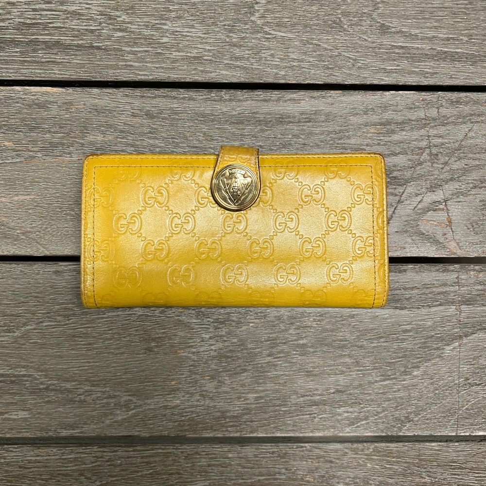Gucci Yellow Wallet